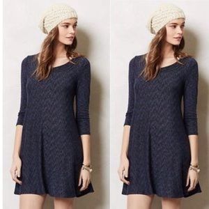 Anthropology Marva Purple Blue Swing Dress